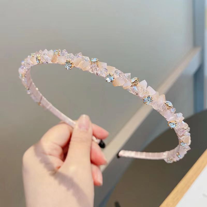 Wholesale Crushed Stone Diamond Crystal Hair Bands